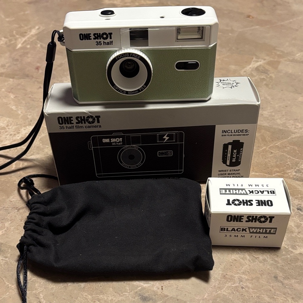 Green 35mm Film Camera